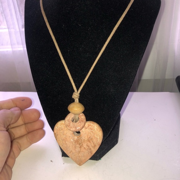 Boho Heart Pendant Necklace - Picture 1 of 6